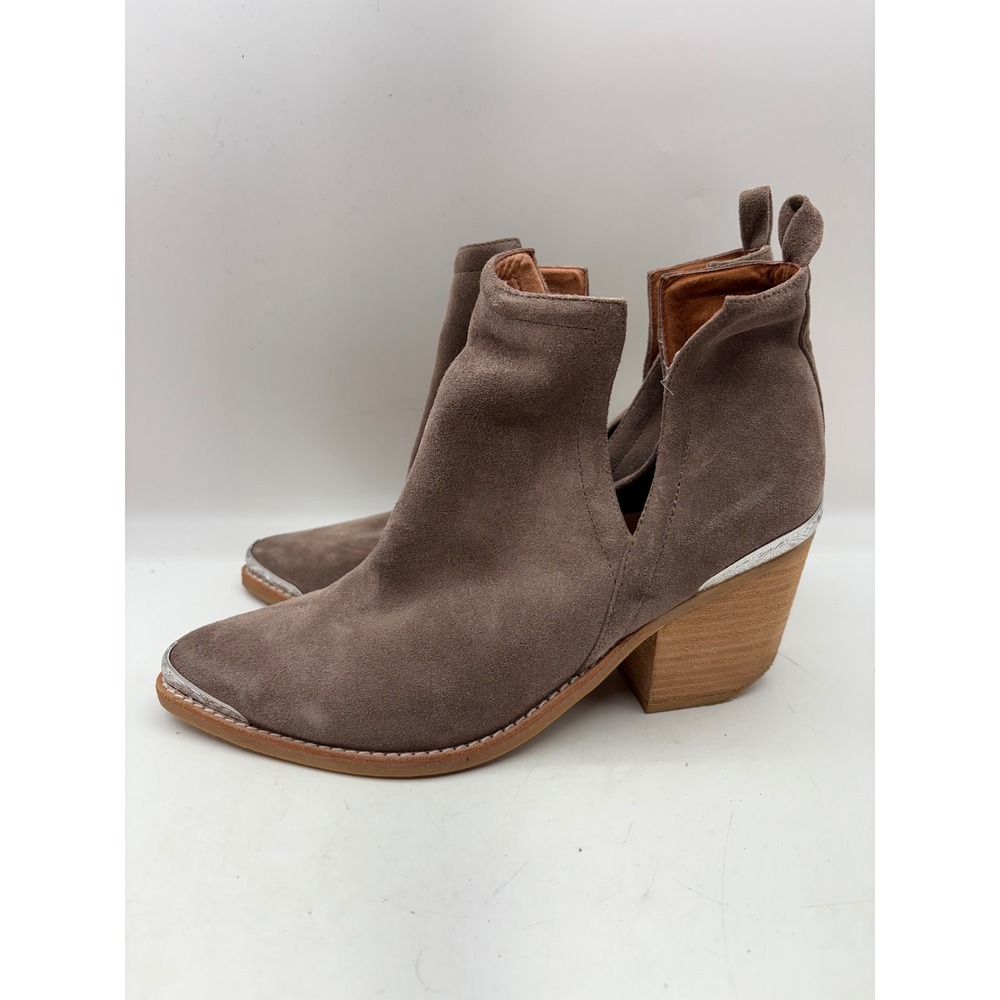 Jeffrey Campbell Cromwell Ankle Boots Western Suede‎ Womens Size 9